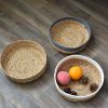 Picture of Test No Order - JUTE ROPE Two-Tone Bread basket/ Fruit basket (Natural & White) 