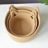 Picture of Test No Order - CAT EAR Shaped Cotton Rope Organizer/Storage Basket (Natural Colour)