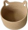 Picture of Test No Order - CAT EAR Shaped Cotton Rope Organizer/Storage Basket (Natural Colour)