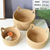 Picture of Test No Order - Cat Ear Shaped Cotton Rope Organizer/ Storage Basket *Natural Color -Medium Size