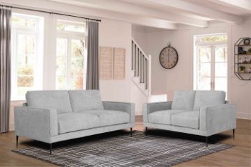 Picture of Test No Order - LONG ISLAND 3/2/1 Seater Fabric Sofa (Light Grey)