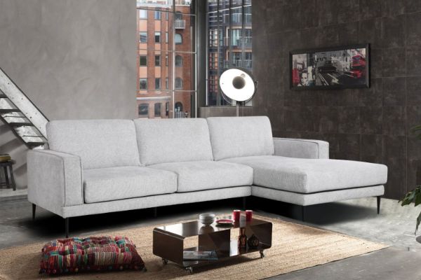 Picture of Test No Order - LONG ISLAND Sectional Fabric Sofa (Light Grey)