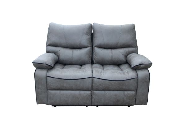 Picture of Test No Order - CARINA Air Leather Recliner Sofa (Grey) - 2RR Seat