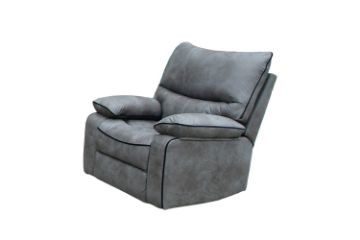 Picture of Test No Order - CARINA Air Leather Recliner Sofa (Grey) - 1R Seat