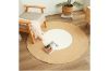 Picture of Test No Order - Modern Boho Style Round Woven Jute Rug (White & Natural)