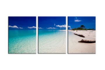 Picture of Test No Order - SUMATRA BEACH - Canvas Print Wall Art (80cm x 60cm) (3 Panels)