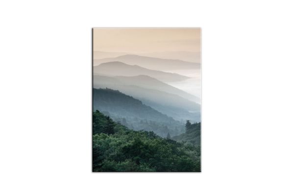 Picture of Test No Order - MORNING MOUNTAINS - Frameless Canvas Print Wall Art (80cm x 60cm)