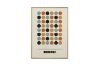 Picture of Test No Order - BAUHAUS DOTS POSTER - Wood Colour Framed Canvas Print Wall Art (80cm x 60cm)