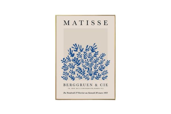 Picture of Test No Order - MATISSE SHEAF - Wood Colour Framed Canvas Print Wall Art (80cm x 60cm)