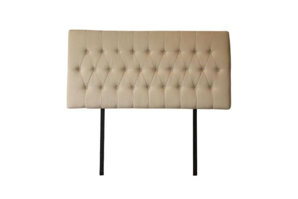 Picture of Test No Order - BERGAMO Button-Tufted Queen Headboard (White)