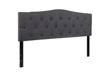 Picture of Test No Order - RAVENNA Button-Tufted Super King Headboard (Dark Grey)