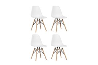 Picture of Test No Order - DSW Replica Eames Dining Side Chair (White) - 4 Chairs in 1 Carton