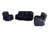 Picture of Test No Order - ALESSANDRO Air Leather Reclining Sofa Range (Black) - 2RRC