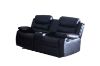 Picture of Test No Order - ALESSANDRO Air Leather Reclining Sofa Range (Black) - 1R (Armchair)