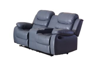 Picture of Test No Order - ALESSANDRO Air Leather Reclining Sofa Range (Grey) - 2RRC