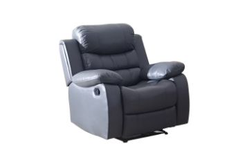 Picture of Test No Order - ALESSANDRO Air Leather Reclining Sofa Range (Grey) - 1R (Armchair)