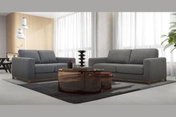 Picture of Test No Order - SIESTA 3/2 Seater Fabric Sofa Range (Dark Grey)