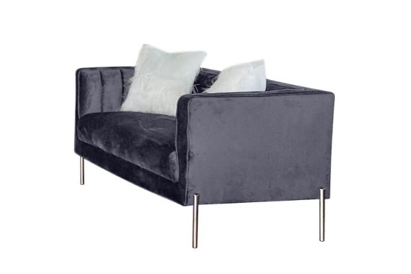 Picture of Test No Order - LARKIN Velvet Sofa Range (Grey) - 2 Seat