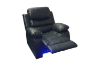 Picture of Test No Order - MODENA Reclining Sofa with LED & Speaker (Black) - 3RR+2RRC+1R Sofa Set