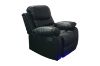 Picture of Test No Order - MODENA Reclining Sofa (Black) - 1 Seat (Arm Chair)