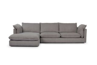 Picture of Test No Order - SERENA Feather-Filled Sectional Fabric Sofa - Facing Left