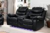 Picture of Test No Order - MODENA Reclining Sofa Range with LED & Speaker (Black)