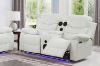 Picture of Test No Order - MODENA Reclining Sofa Range with LED & Speaker (White)