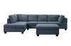 Picture of Test No Order - LIBERTY Sectional Fabric Sofa with Ottoman (Dark Grey)