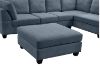 Picture of Test No Order - LIBERTY Sectional Fabric Sofa  (Dark Grey) - Facing Left with Ottoman 