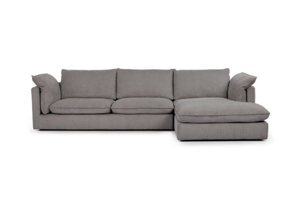 Picture of Test No Order - SERENA Feather-Filled Sectional Fabric Sofa - Facing Right