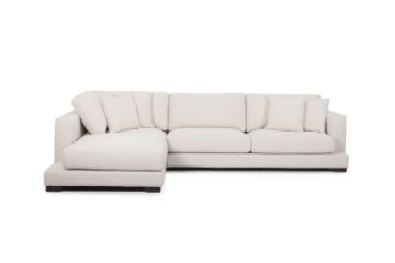 Picture of Test No Order - LONDON Feather-Filled Sectional Fabric Sofa - Facing Left