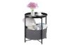 Picture of Test No Order - SASAKI Simple End Table with Basket and Removable Tray (Black)