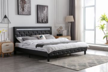 Picture of Test No Order - HENLEY LED Bed Frame in Queen Size (Black)