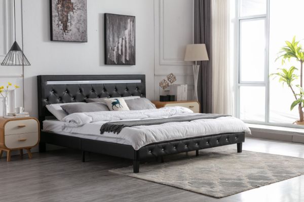 Picture of Test No Order - HENLEY LED Bed Frame in Queen Size (Black)