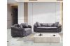 Picture of Test No Order - PIEDMONT Chesterfield Velvet Sofa Range (Grey) - 3+2 Sofa Set