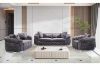 Picture of Test No Order - PIEDMONT Chesterfield Velvet Sofa Range (Grey) - 3+2+1 Sofa Set