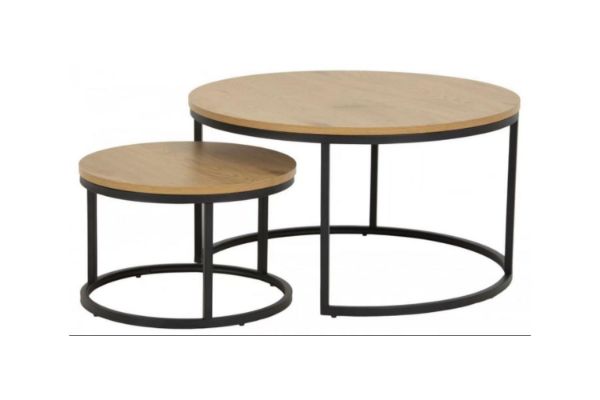 Picture of Test No Order - LUIS Nesting Table (Black/Oak)