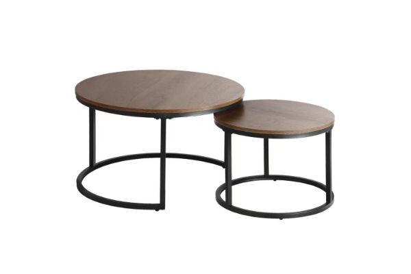 Picture of Test No Order - LUIS Nesting Table (Black/Walnut)