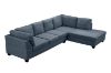 Picture of Test No Order - LIBERTY Sectional Fabric Sofa with Ottoman (Dark Grey)