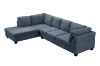 Picture of Test No Order - LIBERTY Sectional Fabric Sofa  (Dark Grey) - Facing Left without Ottoman