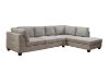 Picture of Test No Order - LIBERTY Sectional Fabric Sofa with Ottoman (Light Grey)