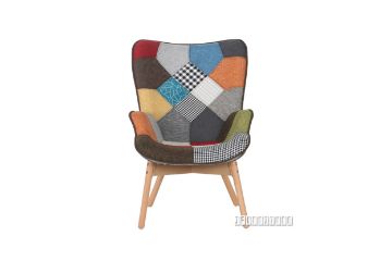 Picture of Test No Order - TARTAN Patchwork - Lounge Arm Chair