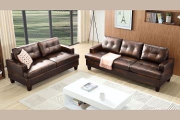 Picture of Test No Order - KNOLLWOOD 3+2 Sofa Set (Brown) - 3+2 Sofa Set