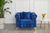 Picture of Test No Order - BONA Velvet Sofa Range (Blue) - 1 Seater