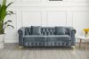 Picture of Test No Order - BONA Velvet Sofa Range  (Grey) - 3 Seater