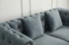 Picture of Test No Order - BONA Velvet Sofa Range  (Grey) - 3 Seater