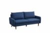 Picture of Test No Order - ZEN 3/2 Seater Fabric Sofa Range with Solid Wood Legs (Dark Blue)