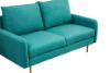 Picture of Test No Order - ZEN Fabric Sofa Range with Metal Legs (Green) - 2 Seater