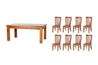 Picture of Test No Order - FOUNDATION 9PC Dining Set (Rustic Pine) - 2.1M