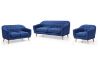 Picture of Test No Order - BRACKE 3/2/1 Seater Fabric Sofa Range (Blue)